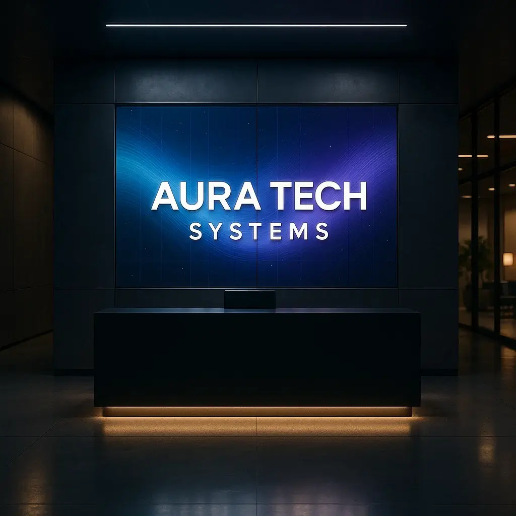 Aura Tech brand visuals