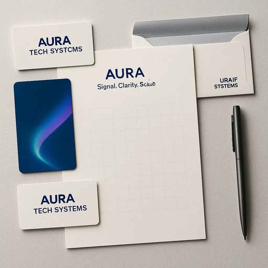 Aura Tech business card