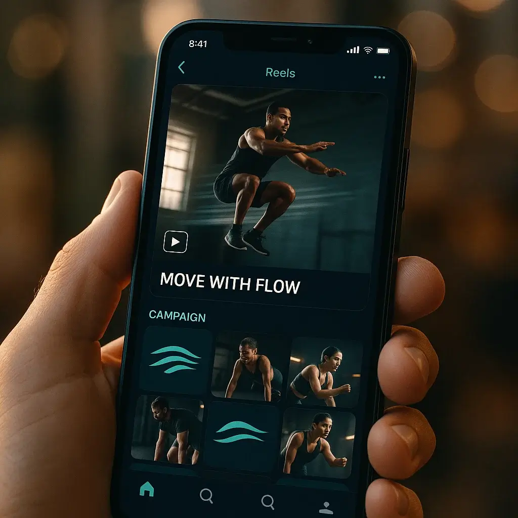 UrbanFlow smartphone mockup