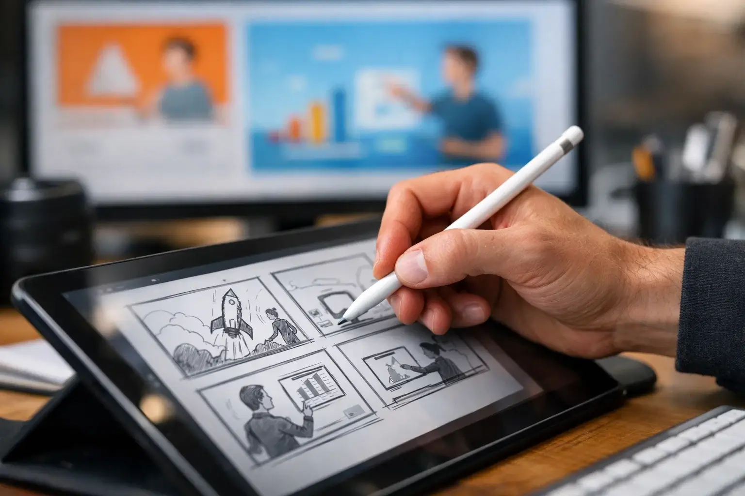 FramePilot animated sequence styleframes